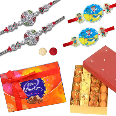 "Family Rakhis - code RFH1916 - Click here to View more details about this Product